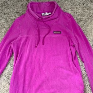 Pink Vineyard Vines Cowl Neck Pullover